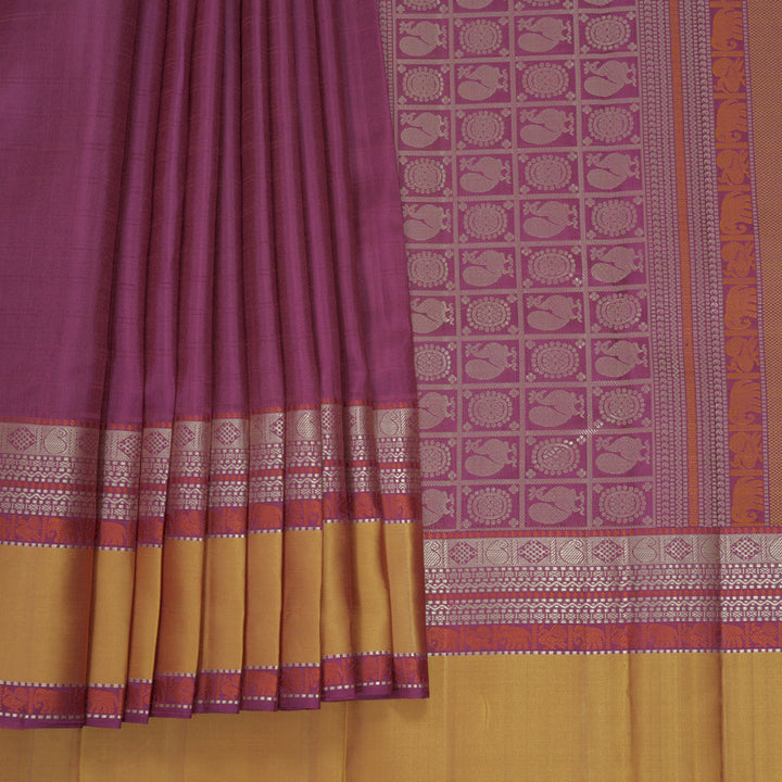 Hayagrivas Purple Handloom Soft Silk Saree KBF881H19-1