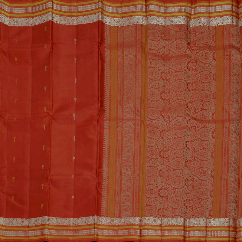 Hayagrivas Red Handloom Soft Silk Saree KBF881H20-1