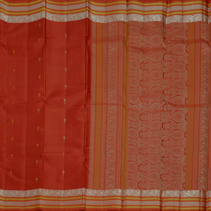 Hayagrivas Red Handloom Soft Silk Saree KBF881H20-1