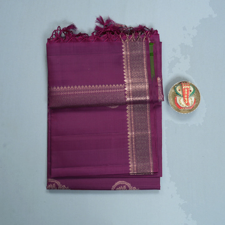 Hayagrivas Purple Handloom Soft Silk Saree KBF881H23-1