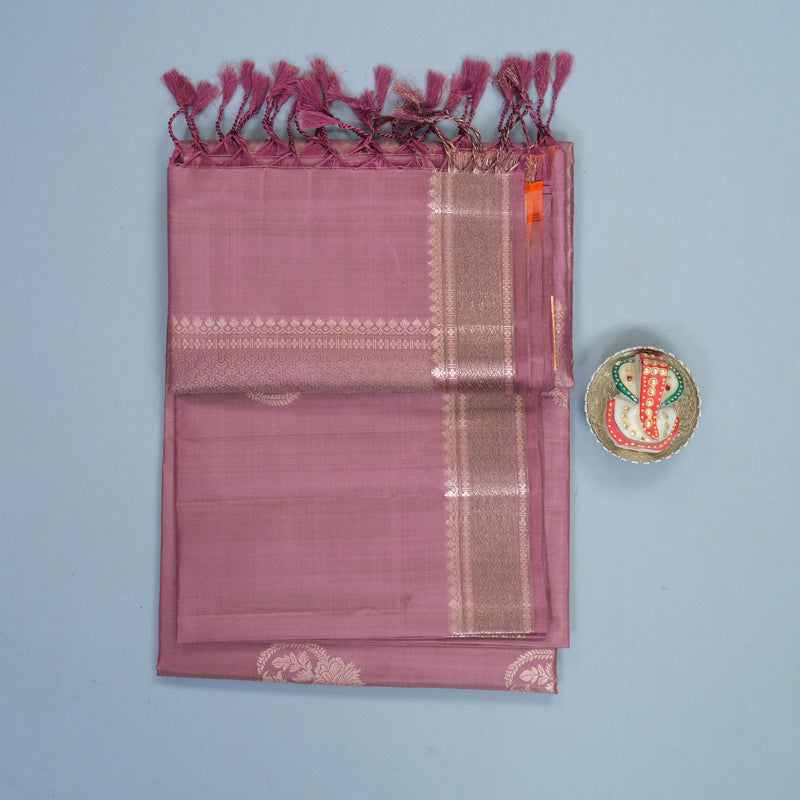 Hayagrivas Mauve Handloom Soft Silk Saree KBF881H23-2