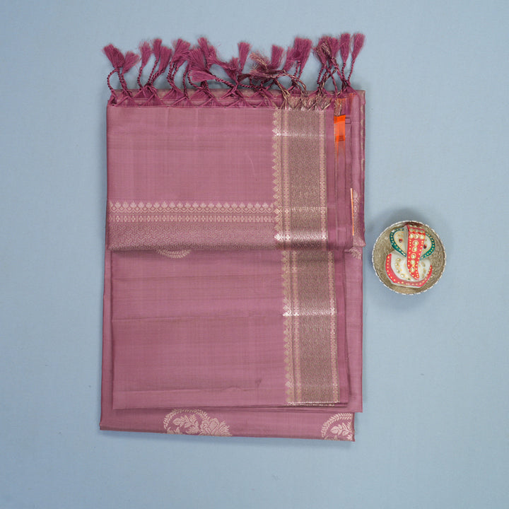 Hayagrivas Mauve Handloom Soft Silk Saree KBF881H23-2