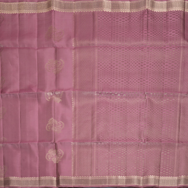 Hayagrivas Mauve Handloom Soft Silk Saree KBF881H23-2