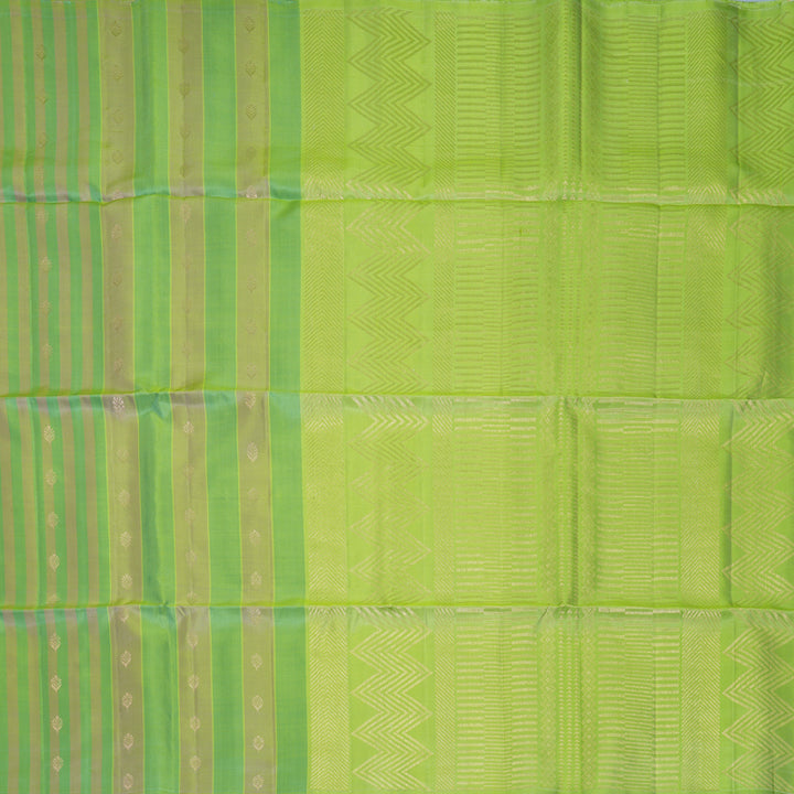 Hayagrivas Multicolour Stripes Handloom Soft Silk Saree KBF881H25-1