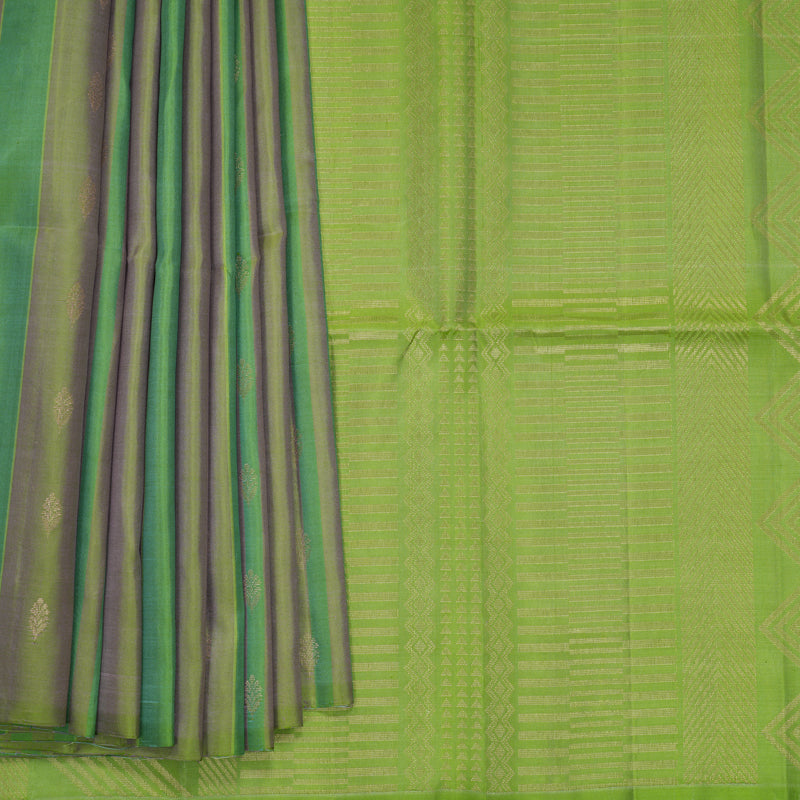 Hayagrivas Multicolour Stripes Handloom Soft Silk Saree KBF881H25-1