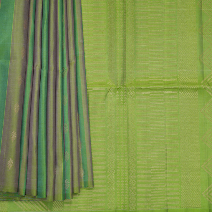 Hayagrivas Multicolour Stripes Handloom Soft Silk Saree KBF881H25-1