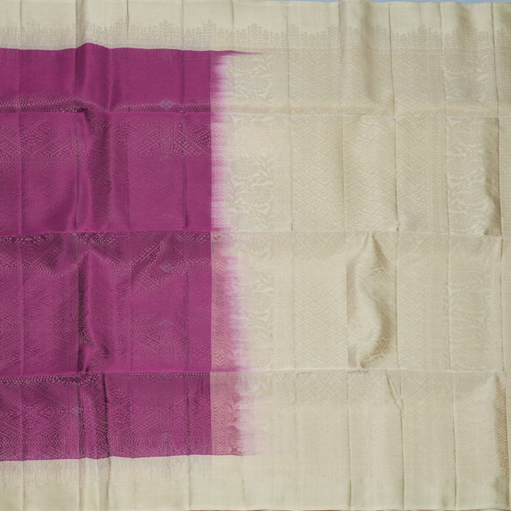 Hayagrivas Purple Handloom Soft Silk Saree KBF881H39-1