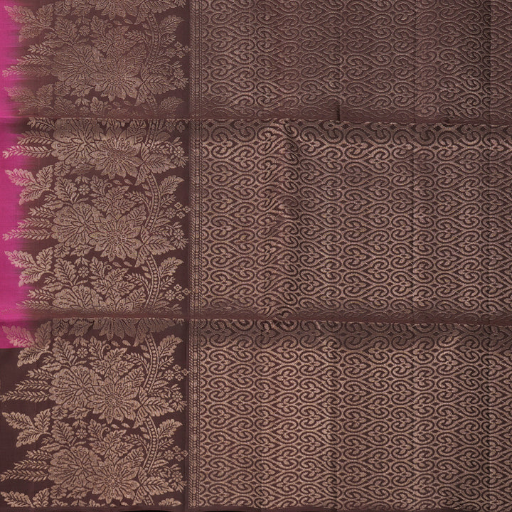 Hayagrivas Magenta Handloom Soft Silk Saree KBF881H4-1