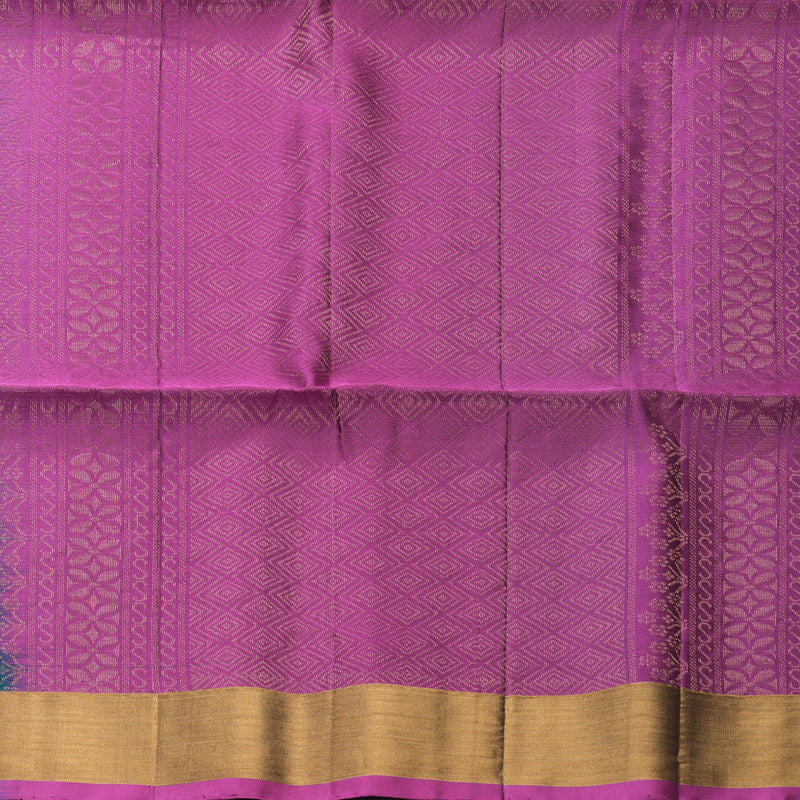 Hayagrivas Green Handloom Soft Silk Saree KBF883H1-6