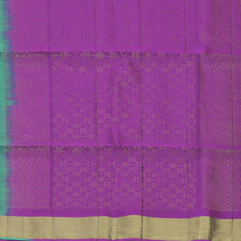 Hayagrivas Sea Green Handloom Soft Silk Saree KBF883H1-7