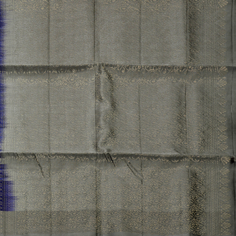 Hayagrivas Navy Blue Handloom Soft Silk Saree KBF883H10-1