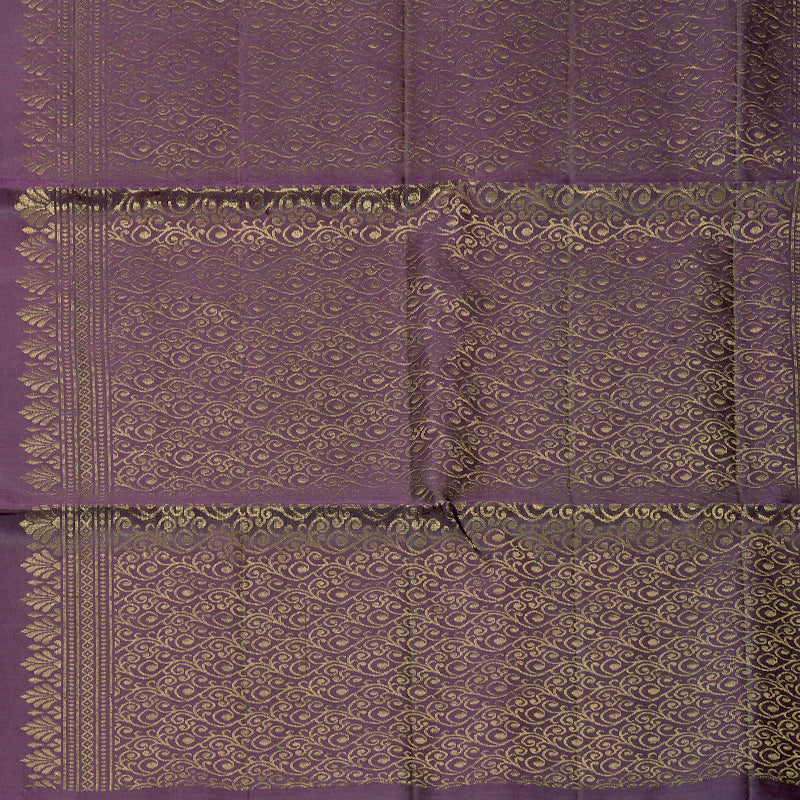 Hayagrivas Dark Purple Handloom Soft Silk Saree KBF883H10-2