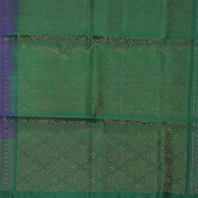 Hayagrivas Ink Blue Handloom Soft Silk Saree KBF883H14-2