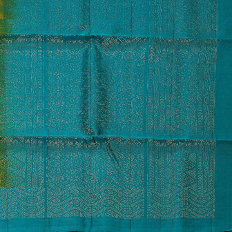 Hayagrivas Mehandi Green Handloom Soft Silk Saree KBF883H15-2