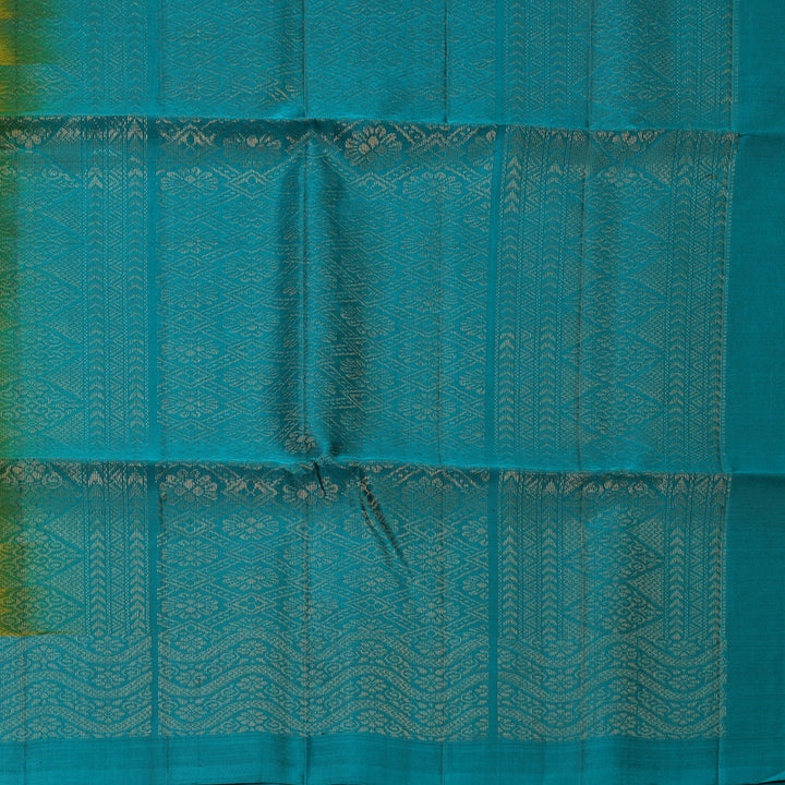 Hayagrivas Mehandi Green Handloom Soft Silk Saree KBF883H15-2