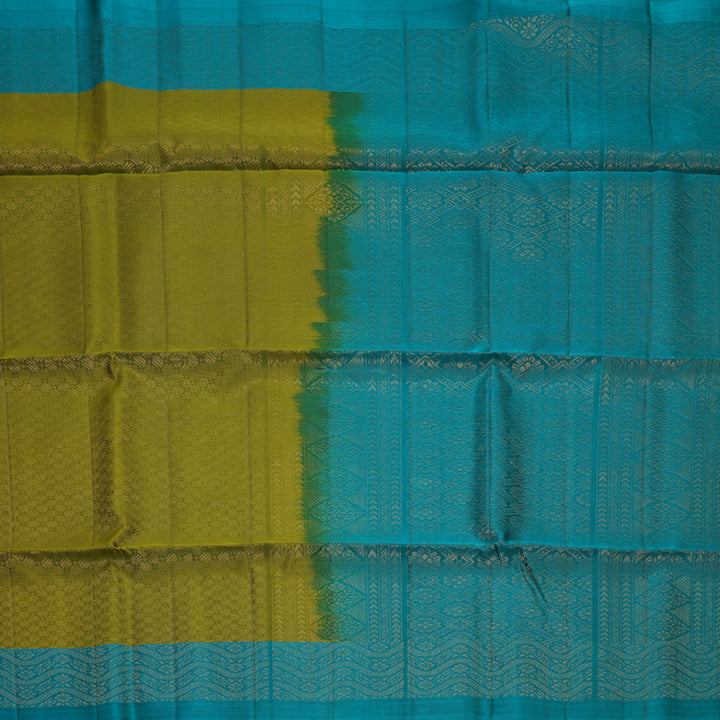 Hayagrivas Mehandi Green Handloom Soft Silk Saree KBF883H15-2