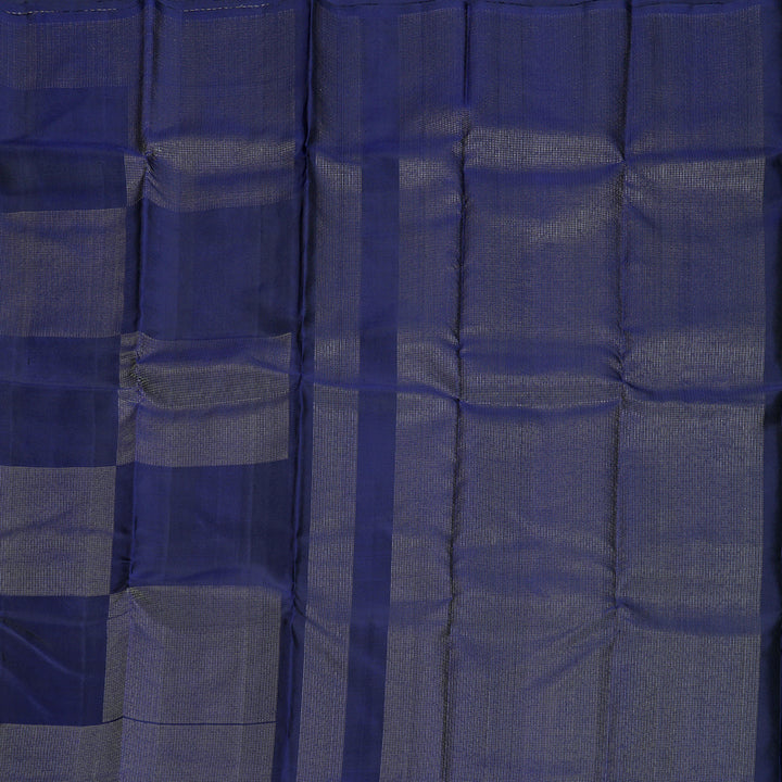 Hayagrivas Navy Blue Handloom Soft Silk Saree KBF883H18-1
