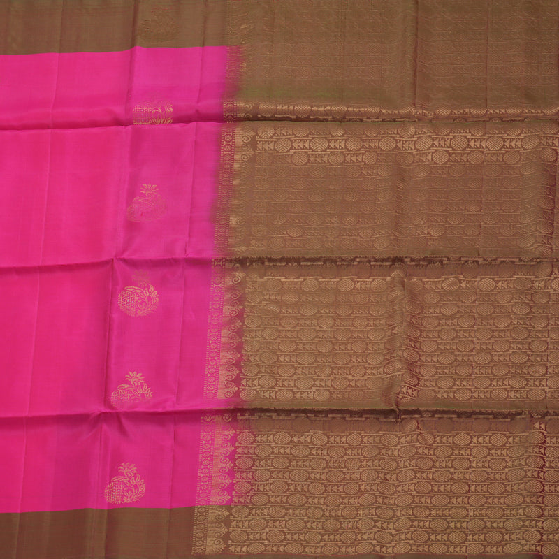 Hayagrivas Rani Pink Handloom Soft Silk Saree KBF883H2-11