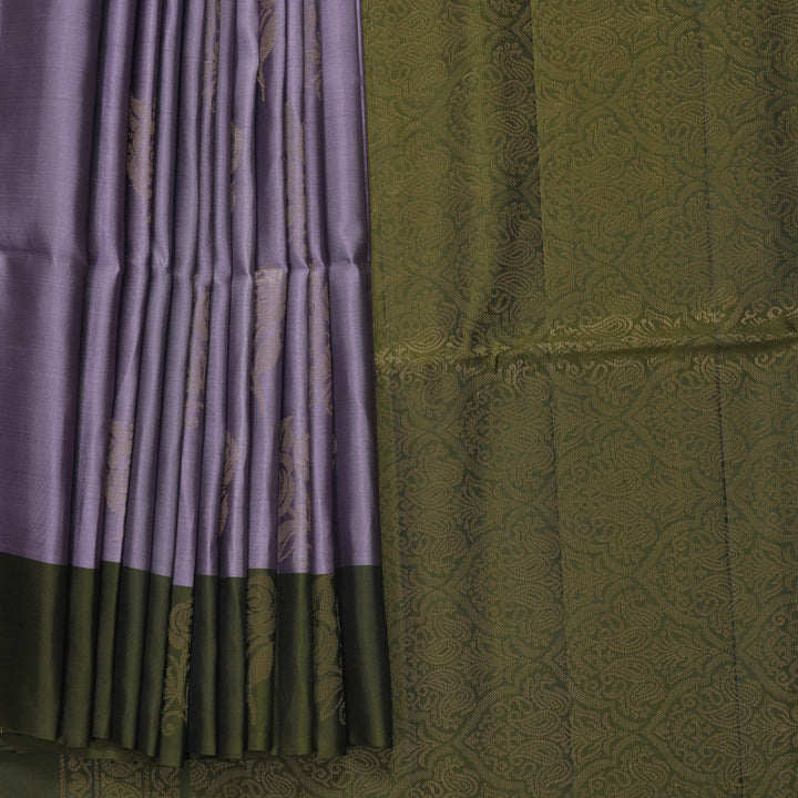 Hayagrivas Lilac Handloom Soft Silk Saree KBF883H2-12