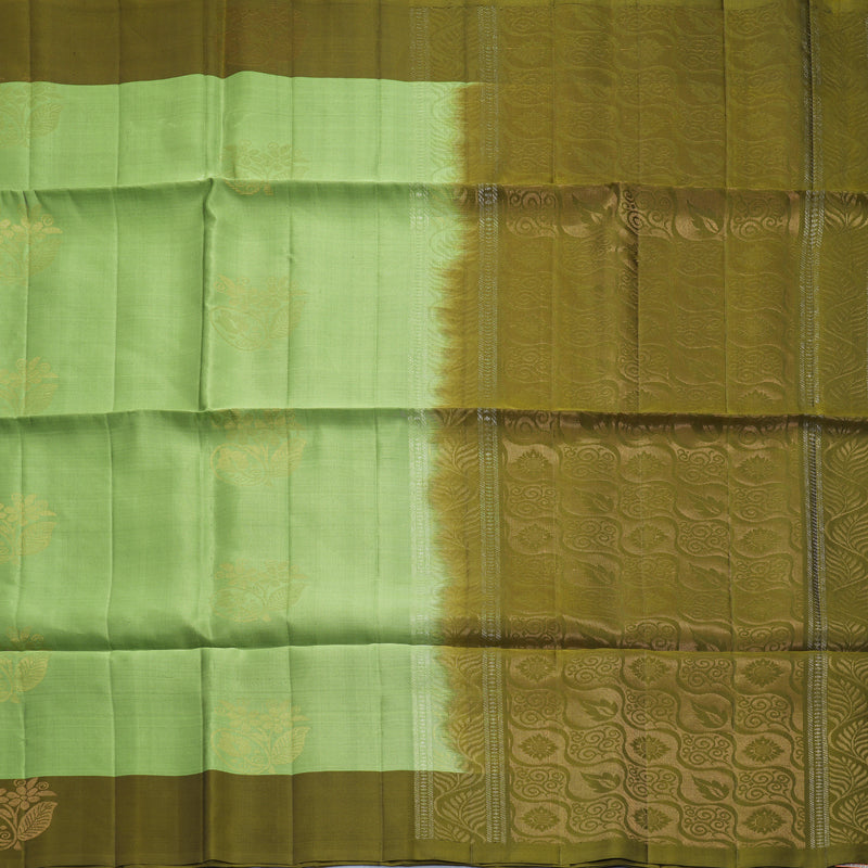 Hayagrivas Pista Green Handloom Soft Silk Saree KBF883H2-2