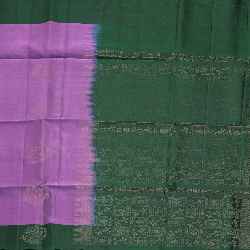 Hayagrivas Mild Purple Handloom Soft Silk Saree KBF883H2-21