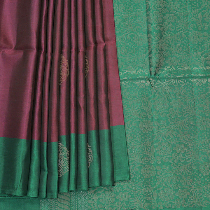 Hayagrivas Purple Handloom Soft Silk Saree KBF883H2-29