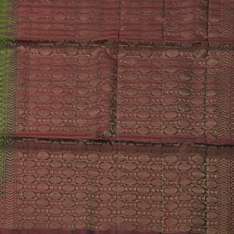 Hayagrivas Mehandi Green Handloom Soft Silk Saree KBF883H2-30