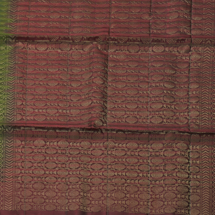 Hayagrivas Mehandi Green Handloom Soft Silk Saree KBF883H2-30