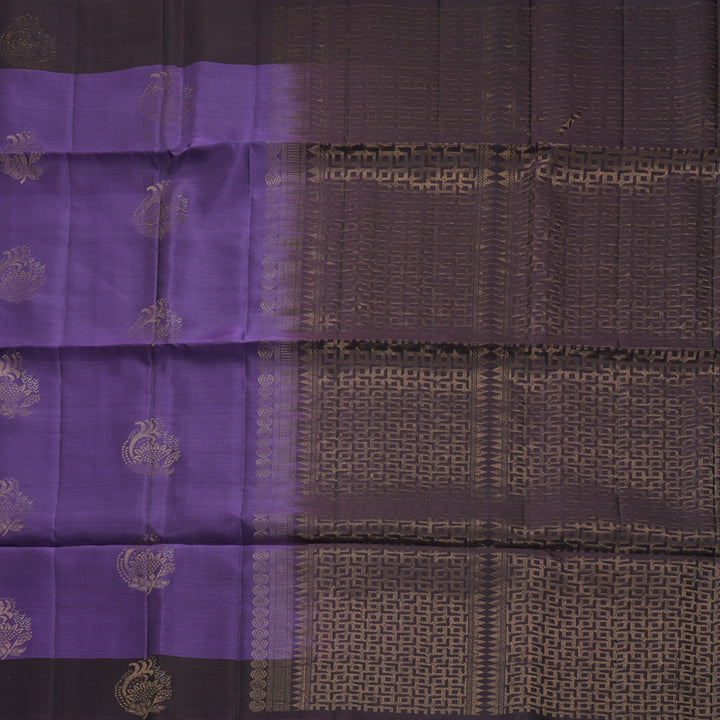 Hayagrivas Purple Handloom Soft Silk Saree KBF883H2-6