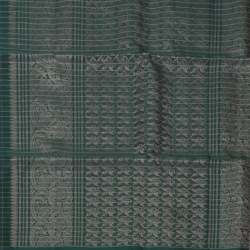 Hayagrivas Bottle Green Handloom Soft Silk Saree KBF883H22-2