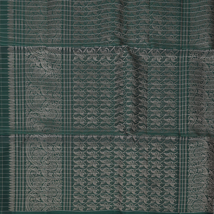Hayagrivas Bottle Green Handloom Soft Silk Saree KBF883H22-2