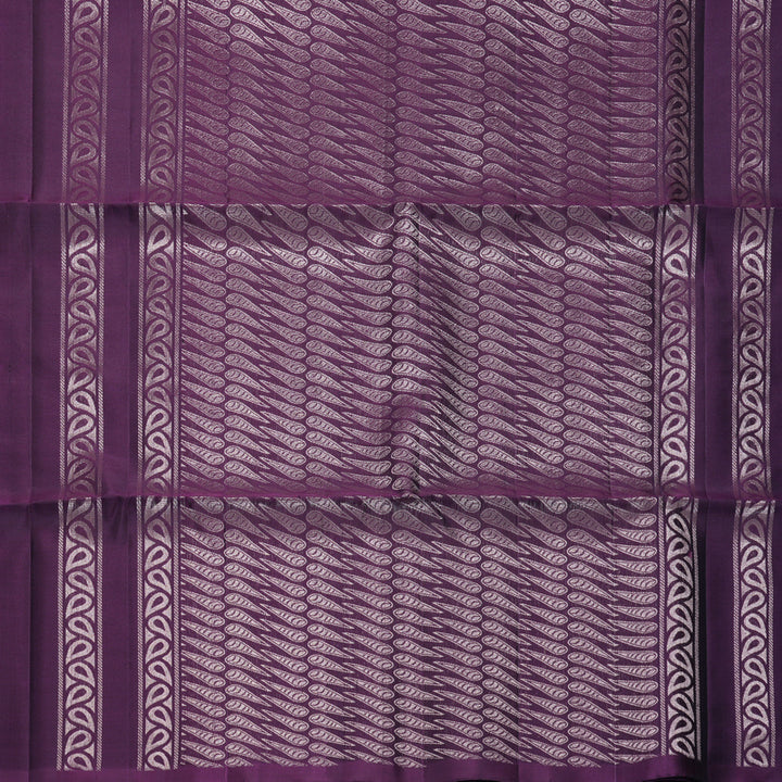Hayagrivas Dark Purple Handloom Soft Silk Saree KBF883H23-3