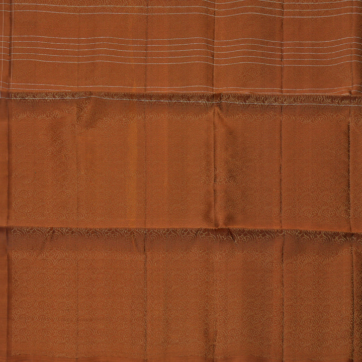 Hayagrivas Rust Orange Handloom Soft Silk Saree KBF883H3-2