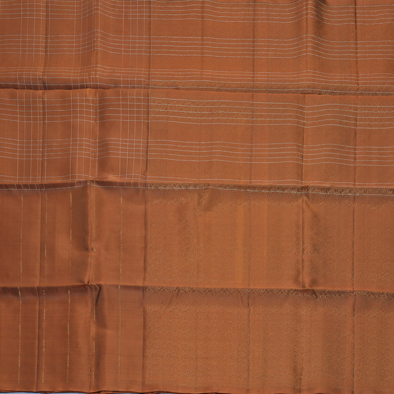 Hayagrivas Rust Orange Handloom Soft Silk Saree KBF883H3-2