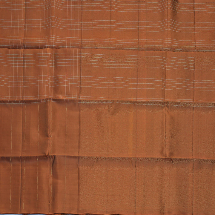 Hayagrivas Rust Orange Handloom Soft Silk Saree KBF883H3-2