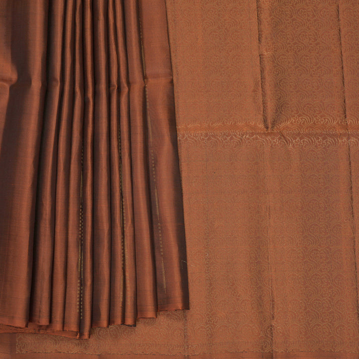 Hayagrivas Rust Orange Handloom Soft Silk Saree KBF883H3-2