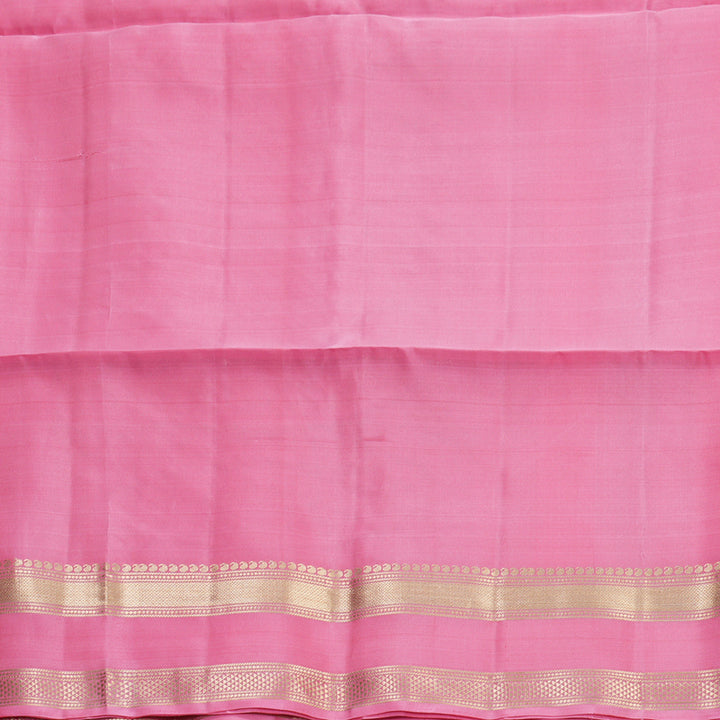 Hayagrivas Rose Pink Handloom Soft Silk Saree KBF883H4-1