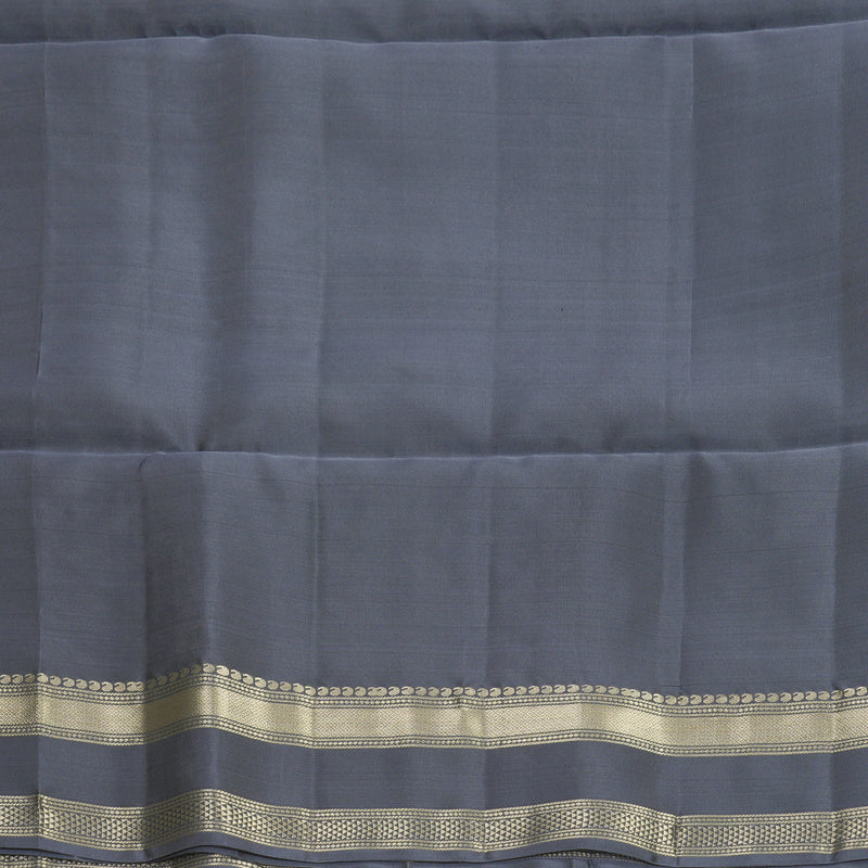Hayagrivas Grey Handloom Soft Silk Saree KBF883H4-4