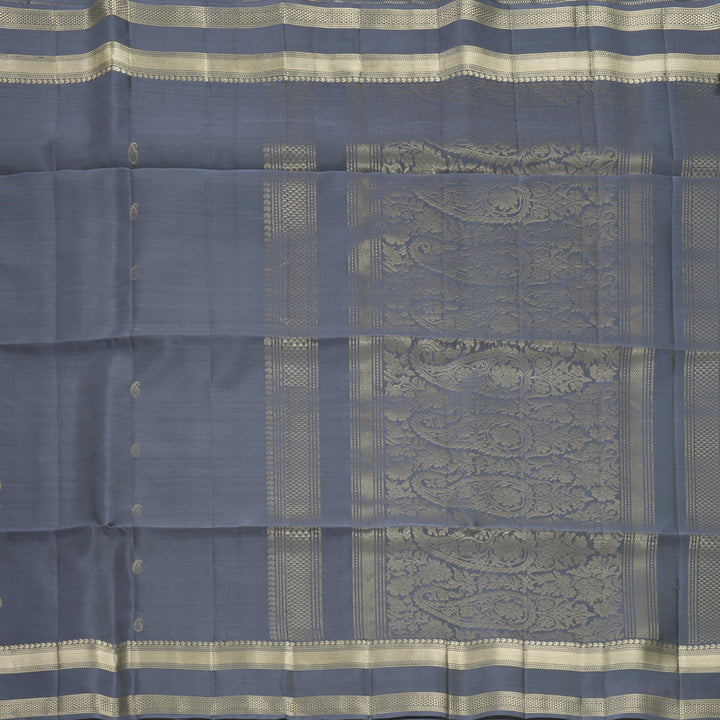 Hayagrivas Grey Handloom Soft Silk Saree KBF883H4-4