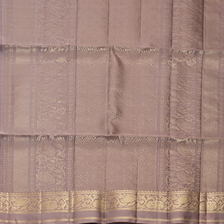 Hayagrivas Dusky Peach Handloom Soft Silk Saree KBF883H4-5