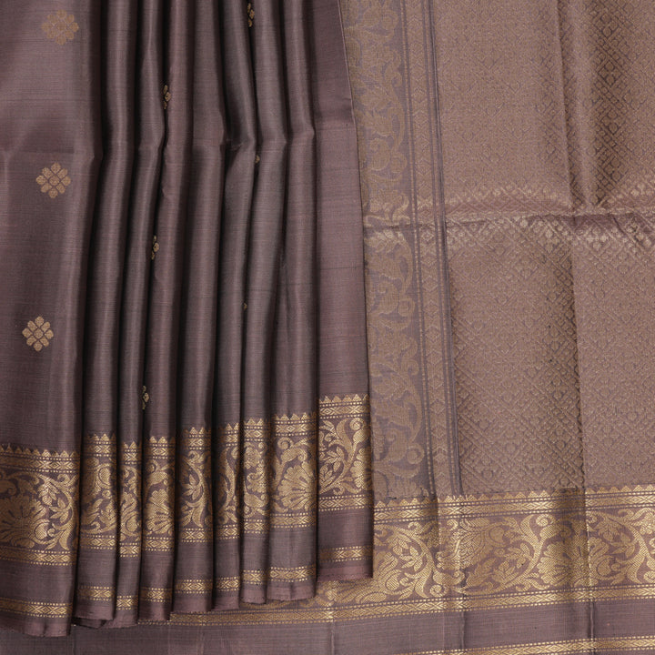 Hayagrivas Dusky Peach Handloom Soft Silk Saree KBF883H4-5