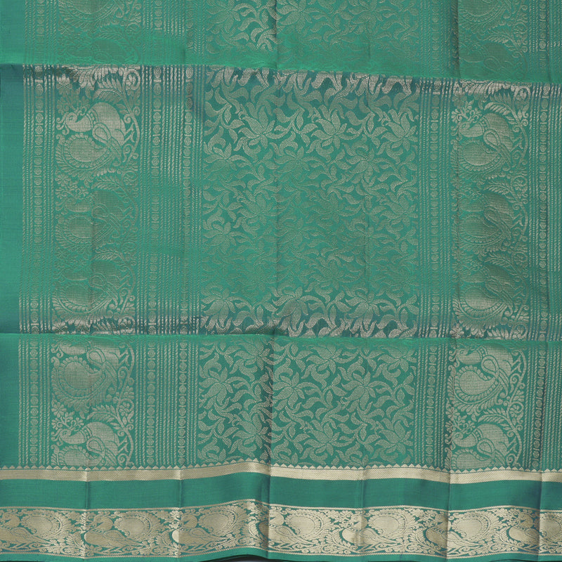 Hayagrivas Mayilkazhuthu Green Handloom Soft Silk Saree KBF883H4-6