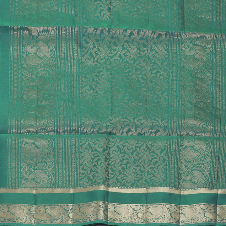 Hayagrivas Mayilkazhuthu Green Handloom Soft Silk Saree KBF883H4-6