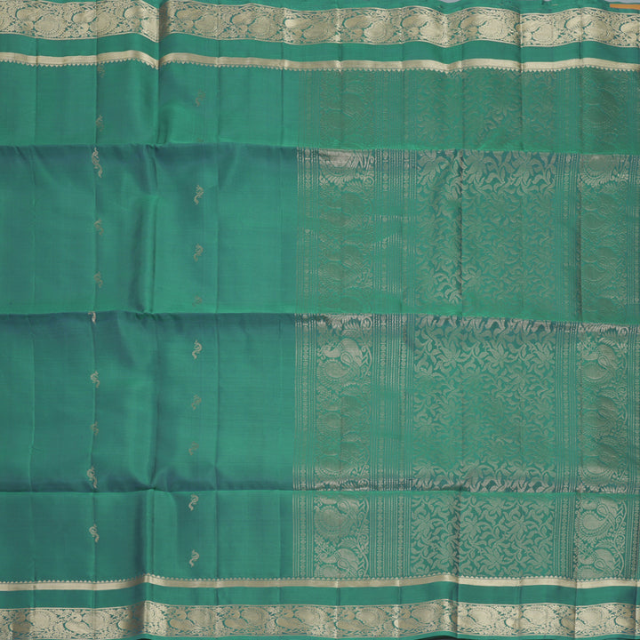 Hayagrivas Mayilkazhuthu Green Handloom Soft Silk Saree KBF883H4-6