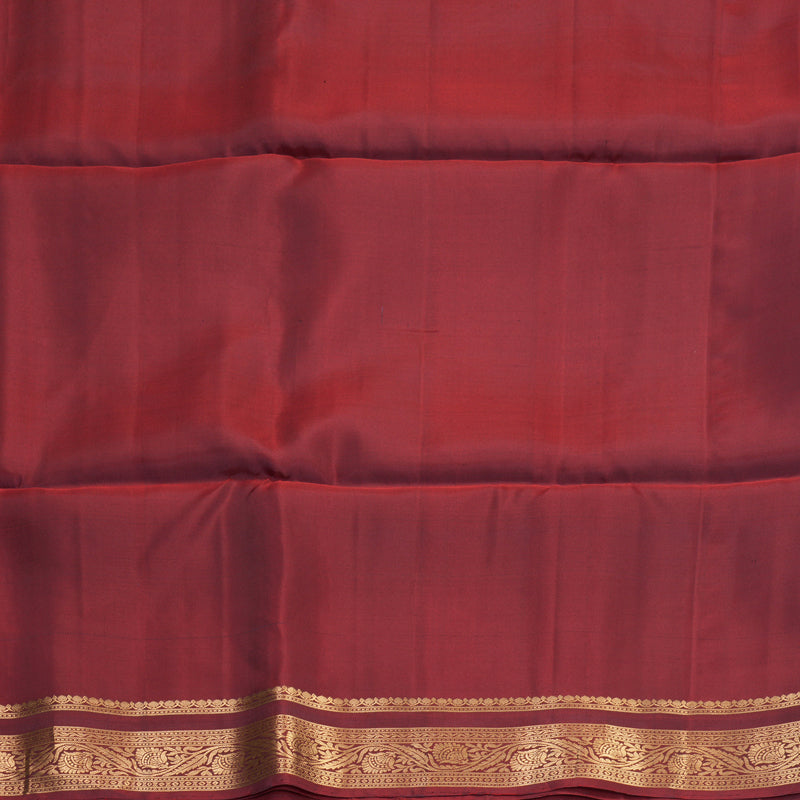 Hayagrivas Maroon Handloom Soft Silk Saree KBF883H4-7