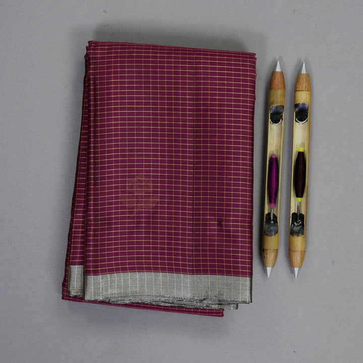 Hayagrivas Purple Handloom Soft Silk Saree KBF883H8-1