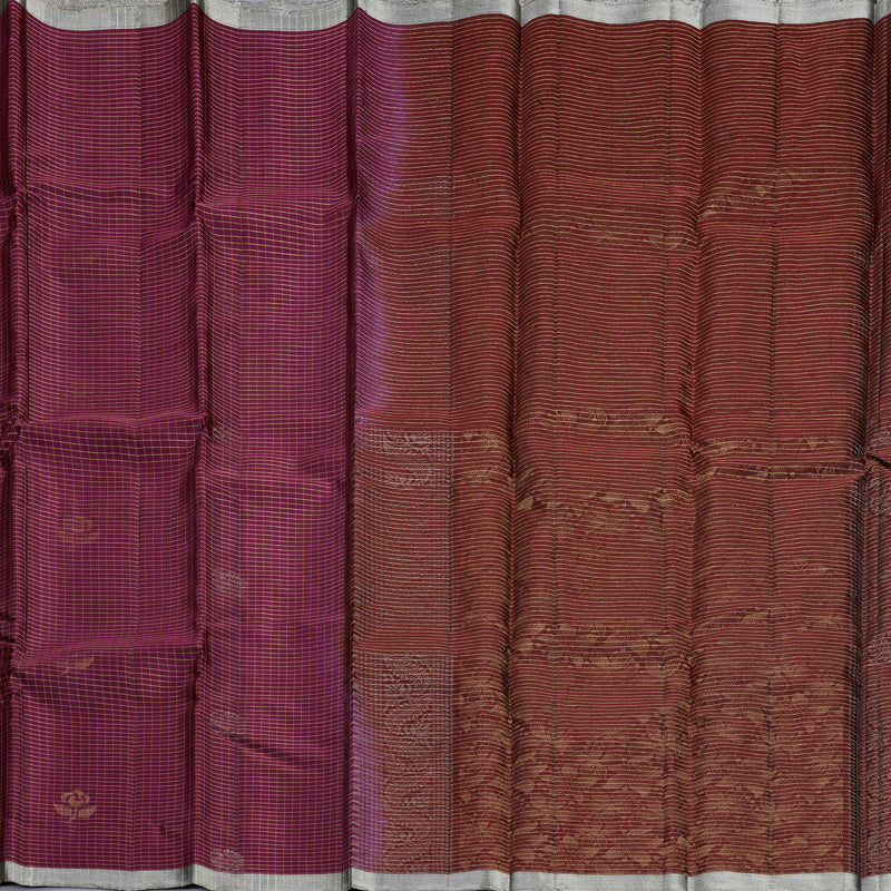 Hayagrivas Purple Handloom Soft Silk Saree KBF883H8-1
