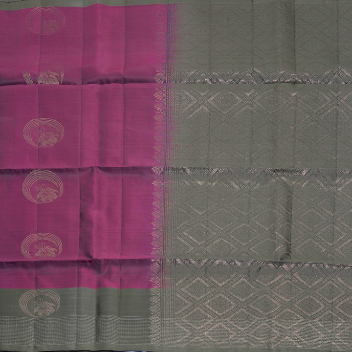 Hayagrivas Purple Handloom Soft Silk Saree KBF883H9-1