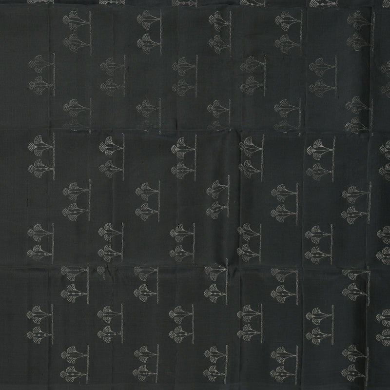 Hayagrivas Black Handloom Soft Silk Saree KBF885H12-1