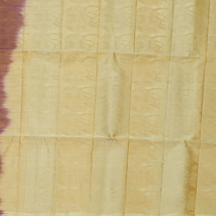 Hayagrivas Brinjal Purple Handloom Soft Silk Saree KBF885H13-2
